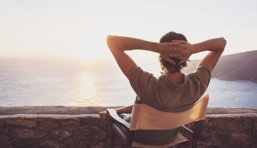 リラックスしている人