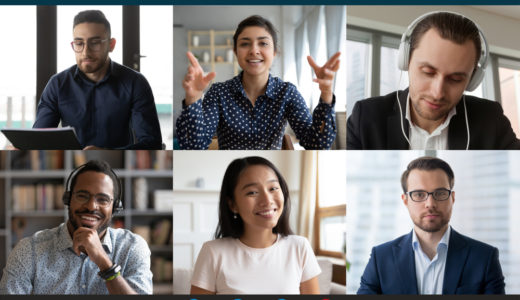 WEB会議中の場面